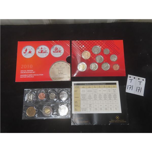 2010 Olympic Special Edition RCM Uncirculated Coin Set & 2008 Uncirculated Coin Set
