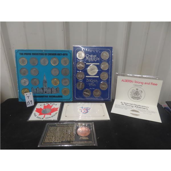 Collectors Edition Saskatoon Century Dollars & Commem Medallions Prime Ministers, AB 75 and More!