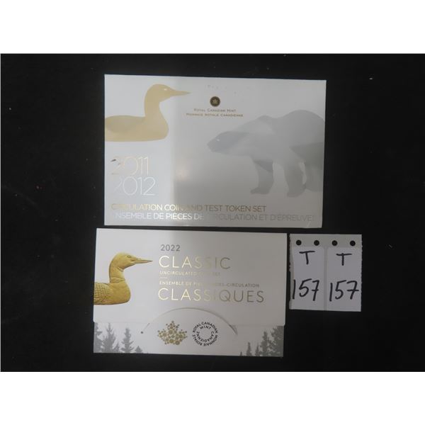 2011/12 Canadian Test Token Set & 2022 Classic Uncirculated Coin Set