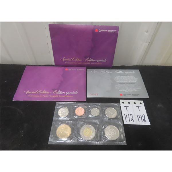 2- 2003 RCM Special Edition Uncirculated Coin Sets