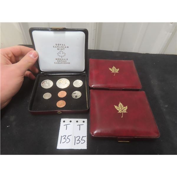 3 Uncirculated Canadian Coin Sets 1975, 79, 80