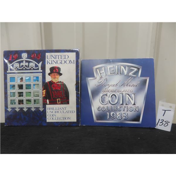2 British Uncirculated Coin Sets, 1983 Heinz & 1994