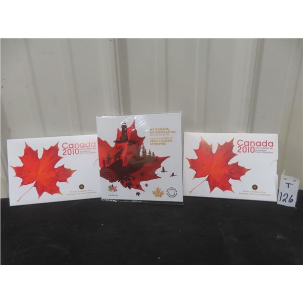 2 2010 Uncirculated Canadian Coin Sets & 2017 CANADA 150, My CANADA, My Inspiration Coin Set