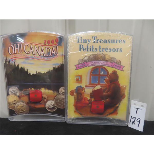 2000 Oh CANADA Uncirculated Coin Set & 2000 Tiny Treasures Set