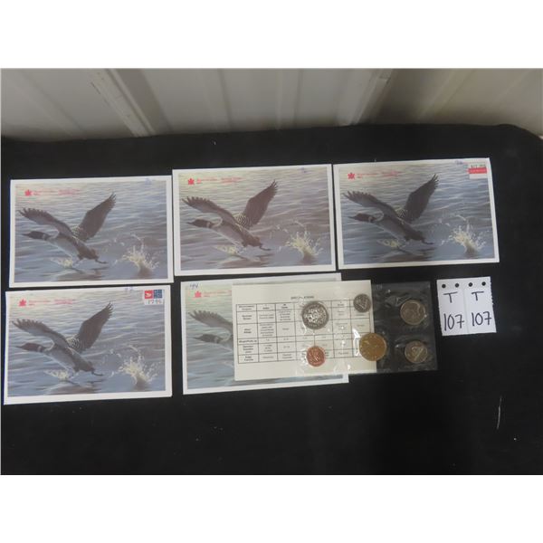 5 Uncirculated Canadian Coin Sets 1994, 95, 96, 97, 98