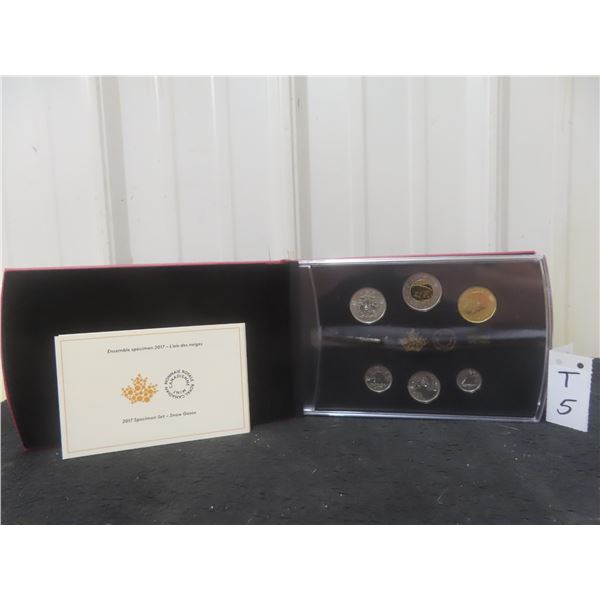 2017 RCM Specimen Coin Set Snow Goose in Leatherette Booklet W/coa