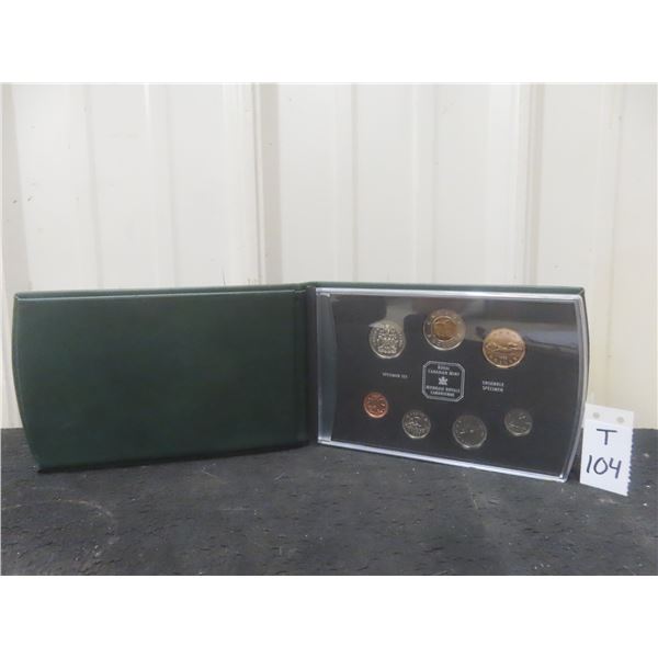 1999 RCM Specimen Coin Set in Leatherette Booklet