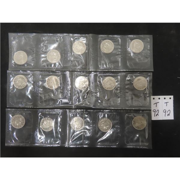 15 Uncirculated 1968 Canadian $1.00 Coins