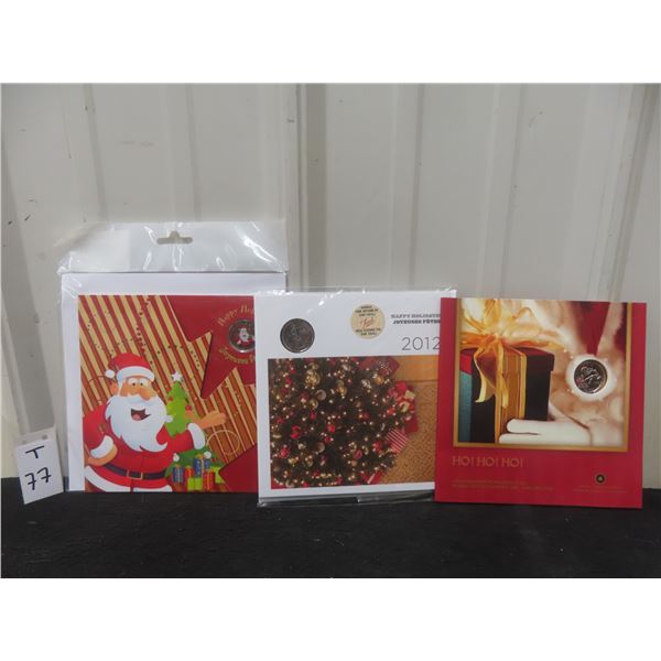 3 ROYAL Canadian MINT Holiday Gift Coin Sets 2006, 12, 10