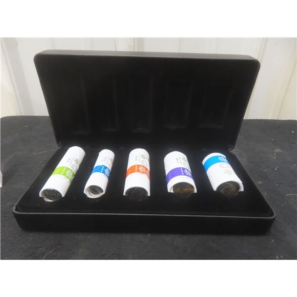 2017 My CANADA, My Inspiration Special Wrap Roll Collection, Full Rolls of $2, $1, .25, .10, .05