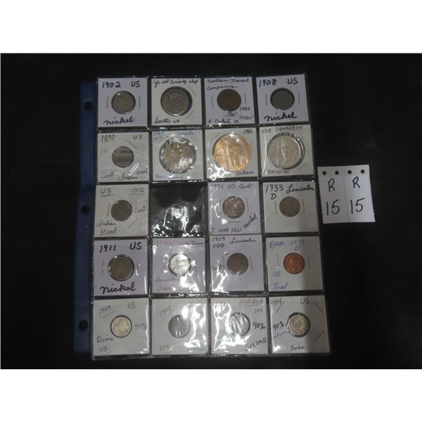19 U.s. Coins, Apollo 11 + Squadron Act