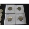 Image 3 : 55 Canadian 1950's Beaver Nickels