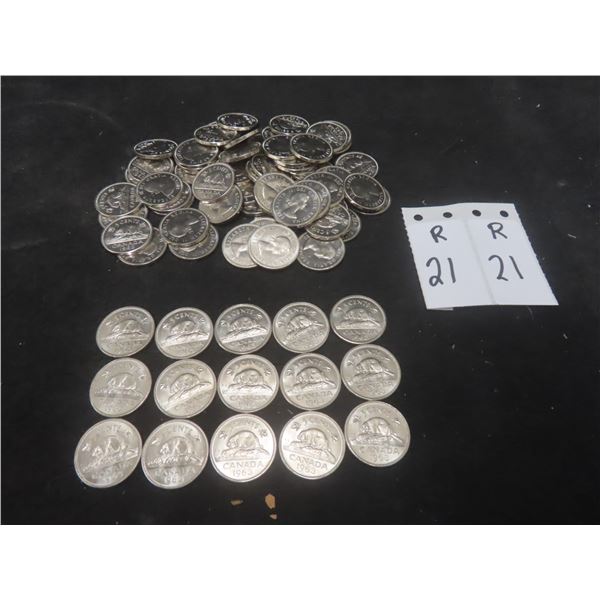 1963 Uncirculated Beaver Nickels
