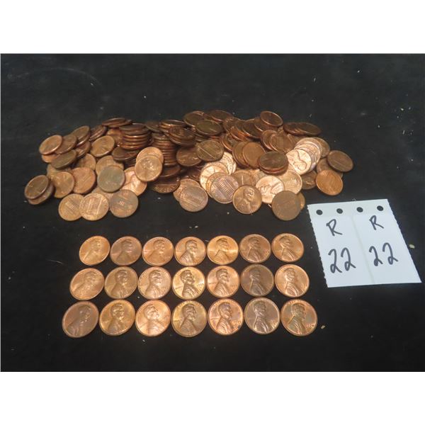 200 1972- 74 Uncirculated US Pennies