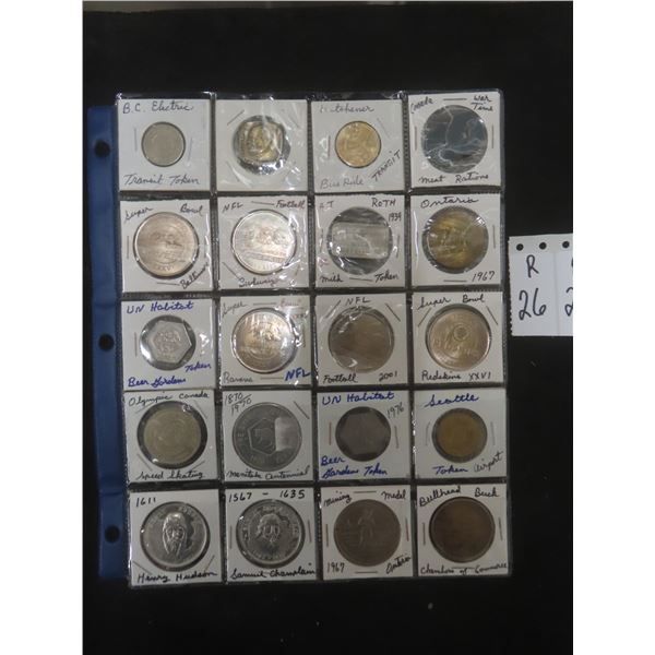 20 Tokens & Medallions