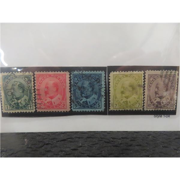 Canada 89-93 F-VF Used King Edward VII YR.1903.