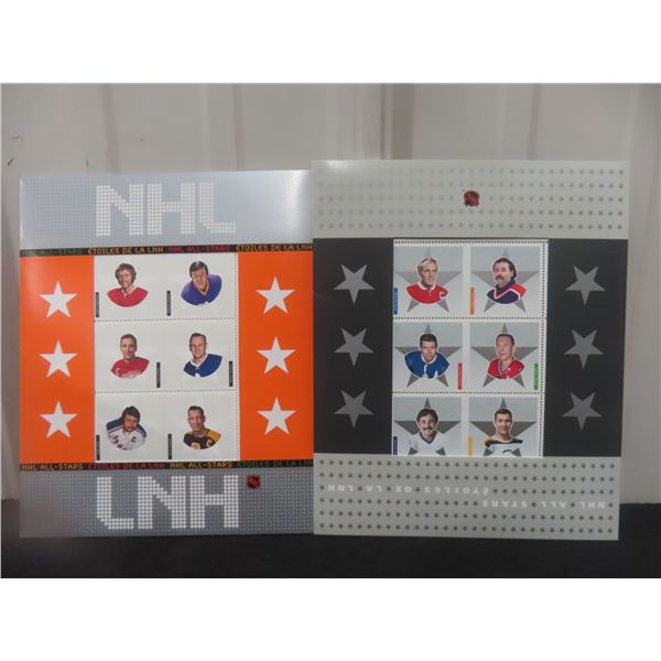 Canada Nhl Allstars 2018A-F, 2085A-F Sheetlets Vfnh YRS.2004,2005.