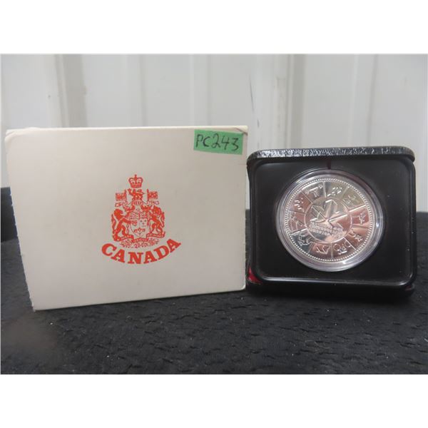 Canada 1978 Commonwealth Games Silver Dollar in Clamshell Case Proof