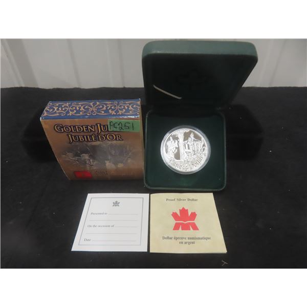 Canada 2002 Queen Elizabeth II 50 Year Reign 25.175 Grams .925 Silver Proof