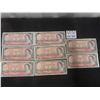 Image 1 : Canada 1954 Q.e.ii $2.00 Bank-notes 8 Bills