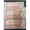 Image 3 : Canada 1954 Q.e.ii $2.00 Bank-notes 8 Bills