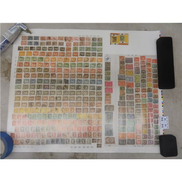 Canada Early Stamps Poster Size Colours & Shade Varieties Display