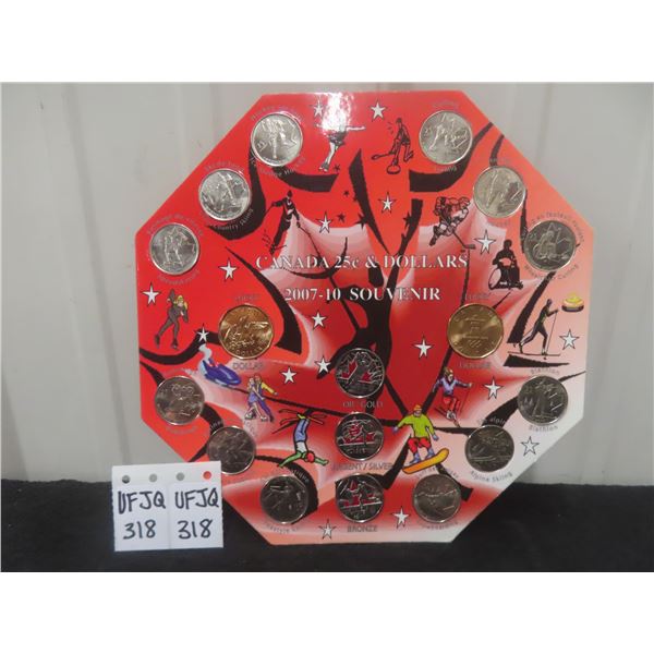 Canadian 25¢ $ Dollar Souvenir Set, 2007 - 2010