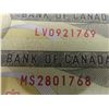 Image 8 : (2) Uncirculated 1973 Canadian $1 Bills w/ Consecutive Serial Numbers
