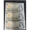 Image 3 : (10) 1973 Canadian $1 Bills, Crisp