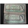Image 2 : (5) 1954 Canadian $1 Bills