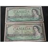 Image 3 : (5) 1954 Canadian $1 Bills