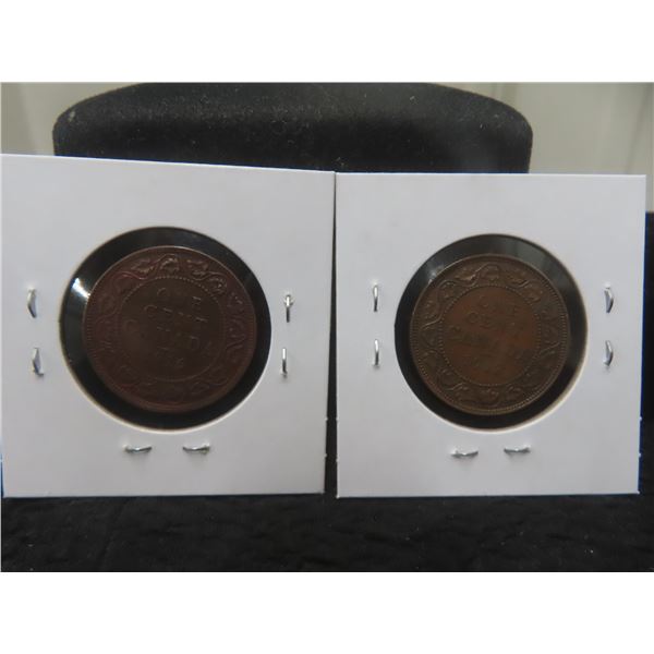 1916 & 1917 Canadian Large Cents