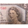 Image 2 : 1954 Canadian $5 Bill