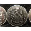 Image 7 : (2) 1919 Canadian Dimes & (4) Canadian 50¢ Coins