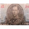 Image 2 : 1937 Canadian $5 Bill