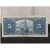 Image 3 : 1937 Canadian $5 Bill