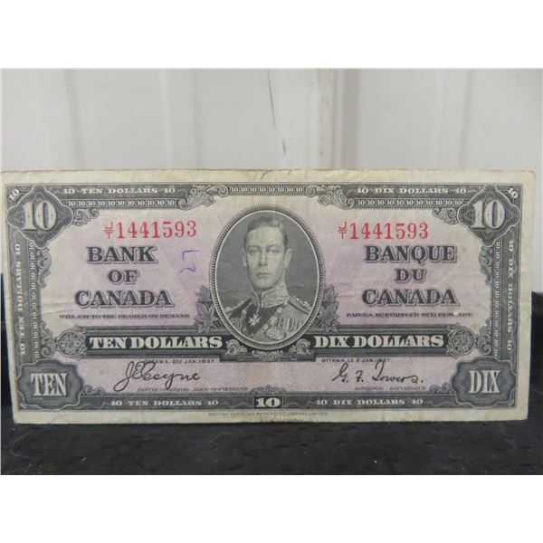 1937 Canadian $10 Bill