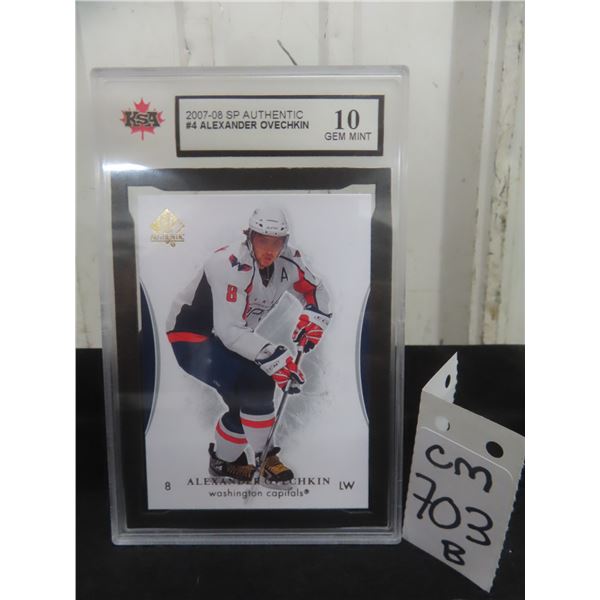 Graded Alex Ovechkin Washington Capitals Hockey Card