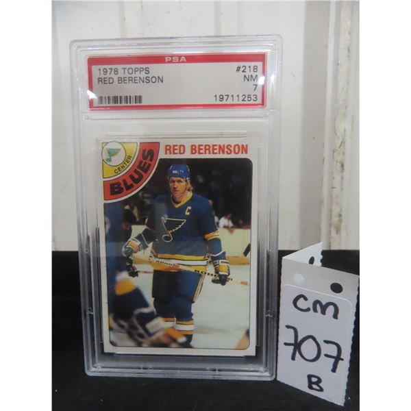 Graded 1978 Red Berenson St. Louis Blues Hockey Card