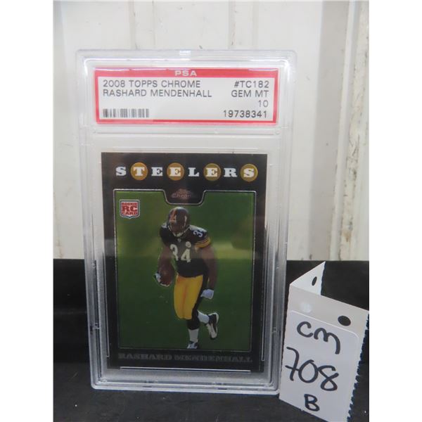Graded Rashard Mendenhall Rookie Football Card