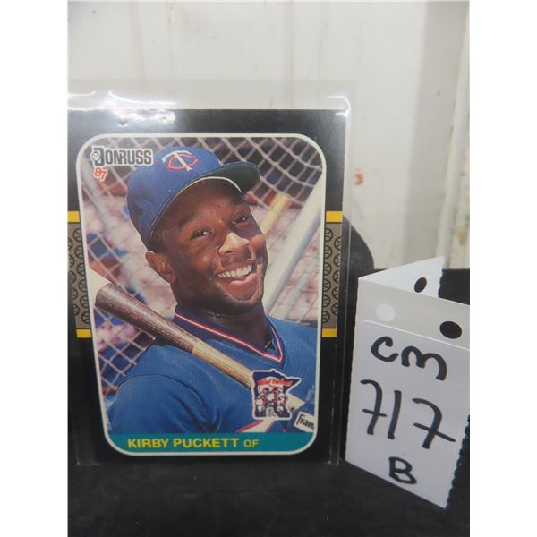 Kirby Puckett Minnesota Twins Baseball Card