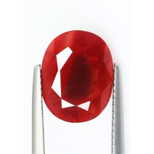 4.45 ct Certified Rare Red Sunstone gemstone ($2,670 Appraisal)