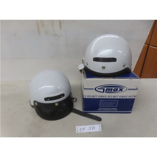 Two GMAX Helmets – Sizes Small and Extra Small