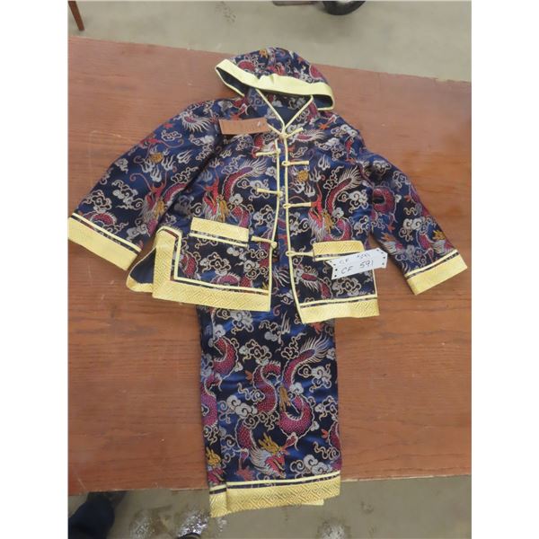 Traditional Chinese Boys Tang Suit With Dragon Pattern – Child Size Large