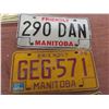 Image 4 : Manitoba License Plates With 4 Tags From 1965, 1966, and 1970