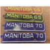 Image 6 : Manitoba License Plates With 4 Tags From 1965, 1966, and 1970
