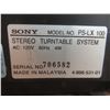 Image 3 : Sony Stereo Turntable, Model PS-LX100, With Dust Cover