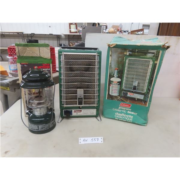 Coleman Lantern, Model 286A, With Propane Catalytic Heater (5,000 BTUs)