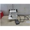 Image 2 : White Speedylock Serger Sewing Machine With Manual