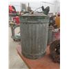 Image 8 : 3 Galvanized Gas Containers With Vintage Chain and Pulley